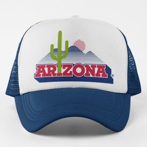 NEW Arizona Wildcats 1989 Desert Retro Foam Trucker Mesh Snapback Hat 2TONE NAVY